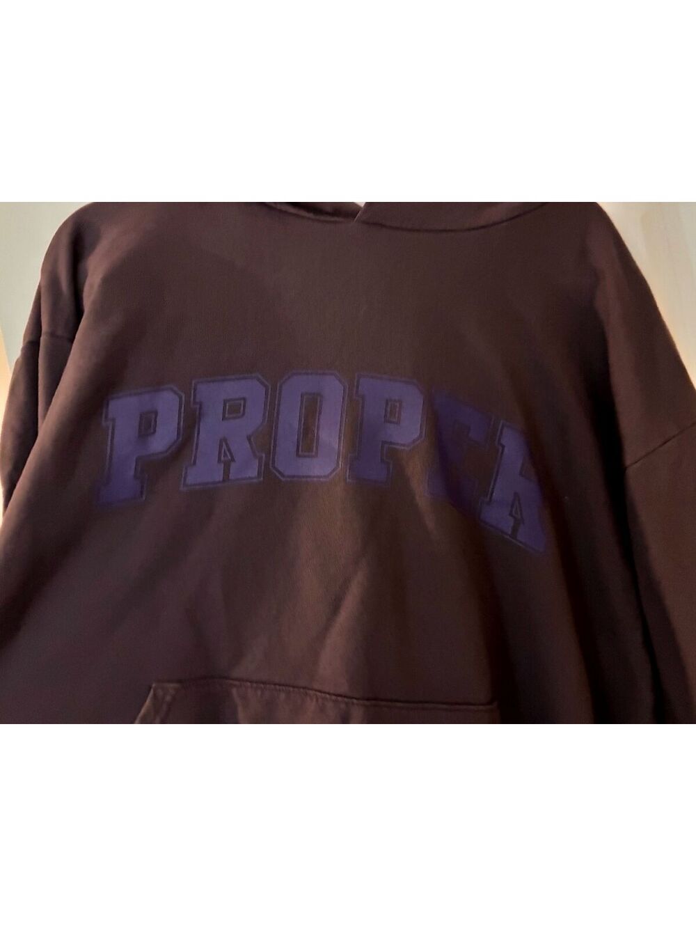 Proper Clothing Purple Hoodie with Purple Lettering XL